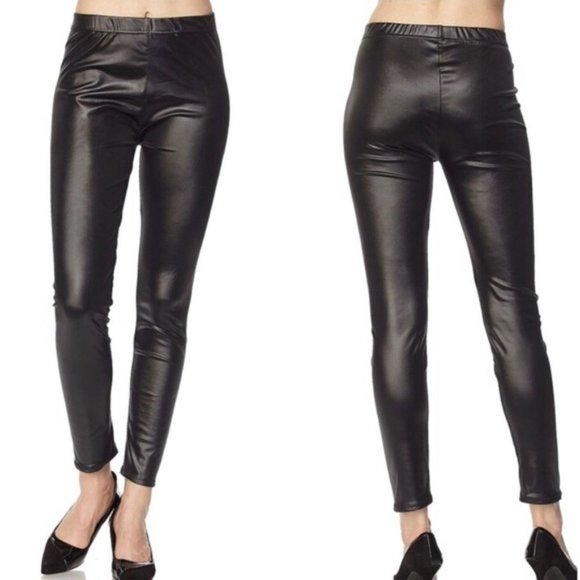 LAST ONE!! Faux Leather Leggings - Picture 4 of 4